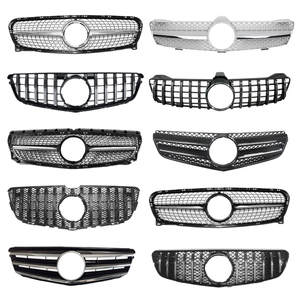WRR Auto Accessoires Grille pour Mercedes Benz W204 W164 W212 W251 <span class=keywords><strong>Sprinter</strong></span> Modification Diamond <span class=keywords><strong>AMG</strong></span> Grille de pare-chocs avant - Product Image 1