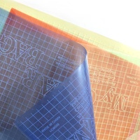 Carpeta de Archivo Transparente Impermeable de PVC Personalizada, Bolsa para Documentos Multicolor para la Escuela y la Oficina