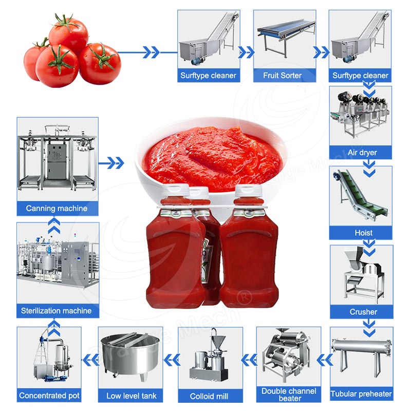 tomato paste processing plant