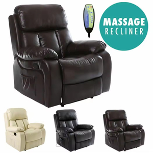 <span class=keywords><strong>Fauteuil</strong></span> inclinable de massage en <span class=keywords><strong>cuir</strong></span> <span class=keywords><strong>chauffant</strong></span> Chester <span class=keywords><strong>Fauteuil</strong></span> de salon de maison - Product Image 1