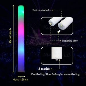 1 Uds. LED Glow Sticks Glow Foam Stick Cheer Tube luz oscura RGB para Navidad cumpleaños boda fiesta suministros regalos plata <span class=keywords><strong>Año</strong></span> <span class=keywords><strong>Nuevo</strong></span> - Product Image 4
