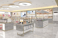 DYaSG-A02 Meubles de magasin de beauté écologiques et durables, design de présentoir pour magasin de cosmétiques, série Les Classiques-Gris