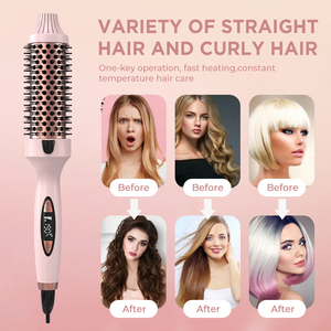 <span class=keywords><strong>Brosse</strong></span> ronde <span class=keywords><strong>chauffante</strong></span> 3 en 1, <span class=keywords><strong>brosse</strong></span> à <span class=keywords><strong>cheveux</strong></span> ionique pour boucler, <span class=keywords><strong>brosse</strong></span> ronde thermique infrarouge pour femmes - Product Image 2