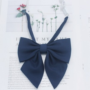 Bonne qualité Yiqun mat racine/collier femme étudiante pointu japonais nouvelle vague bleu solide noeud papillon - Product Image 4