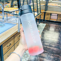 Bouteille d'eau personnalisable en plastique à boire directement pour adultes, idéale pour la promotion, la gym et les activités de camping – Vente chaude directe usine