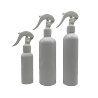 Vente en gros de flacons pulvérisateurs fins à gâchette pour salon de coiffure, en PET blanc et noir, 200 ml, 250 ml, 300 ml
