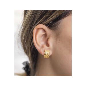 Pendientes Yiitba de Moda en Oro Rosa de 22 Quilates con Forma de Mariposa, Oro de 14K/18K con Diamantes de Circonio para Regalo de Compromiso o Boda - Product Image 1