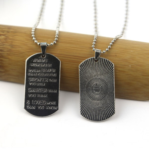 Collier gravé avec citation pour père step : Merci d'être l'homme qui n'<span class=keywords><strong>avait</strong></span> <span class=keywords><strong>pas</strong></span> besoin d'être ton père – Bijou cadeau pour la Fête des Pères - Product Image 4