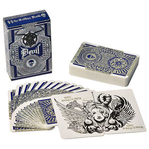 Waddinghton personnalisé Londres néerlandais <span class=keywords><strong>Blitz</strong></span> Casino qualité Kem plastique Poker Club rond cartes à jouer logo personnalisé dans une boîte pliante bas quantité minimale de commande - Product Image 1