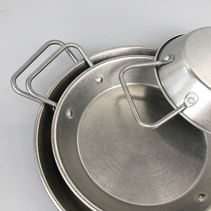 Assiette de fruits de mer vintage en acier inoxydable Double <span class=keywords><strong>oreille</strong></span> <span class=keywords><strong>plate</strong></span> coréenne poulet frit et frites assiette à collation faire de vieilles assiettes à spaghetti - Product Image 5