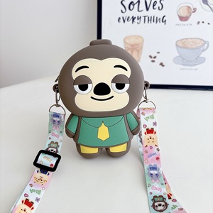 Bolso infantil de silicona con diseño de Zootopia, monedero, lindo y versátil, para llevar al hombro o cruzado, venta al por mayor. - Product Image 4