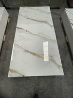 Plaque de marbre PVC effet bois brillant, imperméable, résistante aux UV, écologique, pour la maison et l'hôtellerie, livraison directe usine, facile à poser