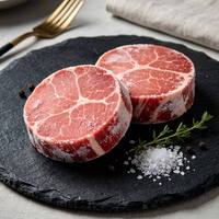 Steak Daging Sapi Filet Mignon Beku Premium - Potongan Tebal Tenderloin dari Sapi yang Diberi Makan Rumput untuk Grosir, 150g-250g/pcs, Bersertifikat HACCP