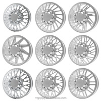 Jantes forgées DRW polies sur mesure 20X8.25 24X8.25 26X8.25 avec enjoliveur central flottant 10X225 8X180 8X200 pour GMC Sierra 2500HD