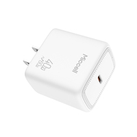 Chargeur GaN Miccell 60W avec port USB-C et technologie de charge rapide PD comme adaptateur mural universel pour iPad et smartphones