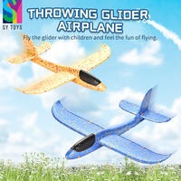 SY enfants bricolage Sport de plein air jouet 48cm jouet volant modèle avion main lancer planeur avion
