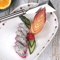 Driehoekig Gesneden Peeling Fruit Groentegereedschap Snijmes Groentesalade Snijder
