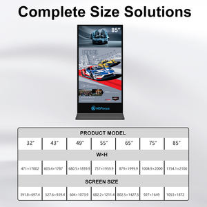 Ev içi <span class=keywords><strong>LCD</strong></span> reklam ekranı ekran için WiFi <span class=keywords><strong>LCD</strong></span> dokunmatik ekran ile 43 inç zarif zemin ayakta dijital tabela Kiosk - Product Image 6