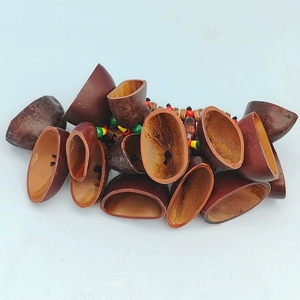 Wholesale Natural Open Dried <b>Seed</b> Pod Bracelet Hand Bell African Ethnic Folk Percussion Instrument Latin Dance Stage Accessory - Product Image 2