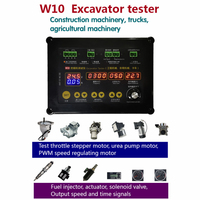 Probador de Excavadoras W10 para Motor Paso a Paso de Inyector, Bomba de Urea, Válvula Solenoide y Actuador, Herramienta de Reparación para Camiones y Maquinaria Agrícola