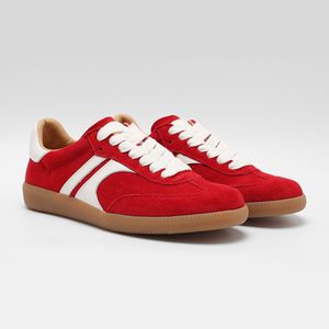 Sneakers Casual da Donna in Camoscio <span class=keywords><strong>Rosso</strong></span>, Scarpe Sportive Comode a Profilo Basso per Uso Quotidiano, Calzature Eleganti per Signore - Product Image 4