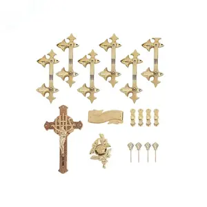 HP005 set cofanetto ornamenti forniture funebri accessori per bara in plastica maniglie