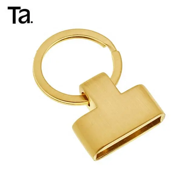 TANAI מוצרים חדשים מיוחד עיצוב מברשת זהב ידידותי לסביבה מפתח טבעת מחזיק עבור עור אביזרי חומרה