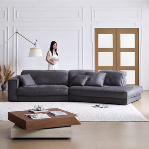 Sofá de Salón <span class=keywords><strong>Budapest</strong></span>, Esquina Irregular, Plano Grande, Diseño Italiano, Acabado Mate, Sofá Villa - Product Image 4