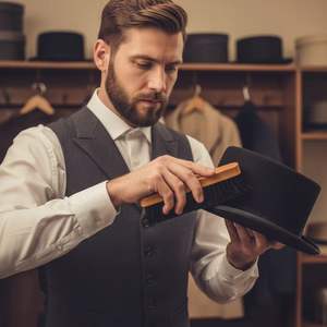 Cepillo de Crines de Caballo Negro de Madera Duradero y Ecológico de Primera Calidad con Mango de Madera de Haya |   Personalizable para Uso Profesional - Product Image 3