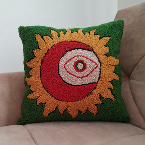Custom Design Funny Hook <strong>Pillow</strong> Decoration Punch Needle Handmade <strong>Throw</strong> <strong>Pillow</strong> for Couch Sofa - Product Image 4