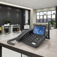 Pour la réservation de restaurant Caméra d'antenne intégrée IPS 4G VoLTE 4.3 pouces Hotspot WiFi Téléphone sans fil fixe