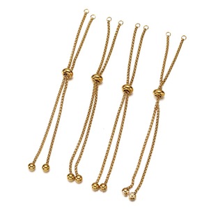 Stainless Steel <b>Adjustable</b> <b>Bracelet</b> Tassel Design Multiple Colors DIY Jewelry Accessories Unisex Fashion Chain <b>Bracelets</b> - Product Image 5