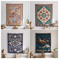 Couverture de climatisation OEM ODM, couverture de sieste de bureau, couverture de canapé marocaine, couverture décorative nordique à pompons, tapisserie mexicaine
