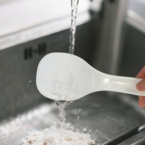 Cuchara para arroz, utensilio de cocina blanco resistente al calor, antiadherente, de calidad alimentaria - Product Image 3