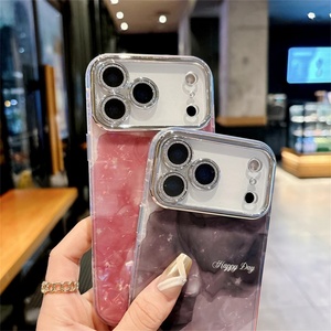 เคสลายเปลือกหอยเลเซอร์สุดหรูสำหรับ iPhone 17 16 15 14 13 12 11 Pro Max Plus พร้อมฟิล์มกันรอยกล้องและฟิล์มเลนส์กันแสงสะท้อน - Product Image 4