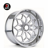 Jantes en alliage d'aluminium forgé sur mesure, multi-rayons concaves, argentées, forgées pour Dodge Ram, BMW, Ford, jantes de voiture de tourisme