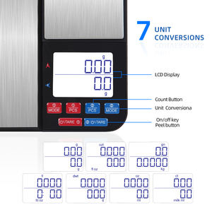 Changxie-Báscula de Cocina Digital patentada de doble plataforma, báscula electrónica digital para alimentos - Product Image 2