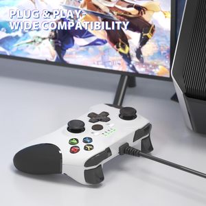 <span class=keywords><strong>Controller</strong></span> Game berkabel untuk Game Steam, Gamepad USB untuk Gaming Win 10 xone s x joystick dengan Jack Audio, tombol <span class=keywords><strong>Turbo</strong></span> - Product Image 2