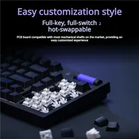 Clavier mécanique USB filaire G316, 98 touches, RGB, échangeables à chaud, clavier de jeu 8K pour PC, cadeau pour joueurs Valorant, Chine continentale