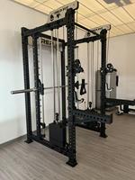 Équipement de gymnastique de forme physique commerciale Smith Machine Cable Cage Power Squat Rack