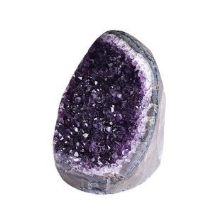 Casa do Fabricante Atacado Feng Shui Ornamentos Pedra Raw Família Caverna Amor Gravura Natural Ametista Uruguaia Cluster - Product Image 2