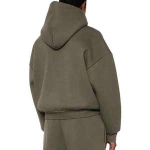 Sudadera con Capucha Extra Grande de Algodón de 400 g/m², Chándal de Lujo, Transpirable, Ligero, Unisex, para Correr - Product Image 3