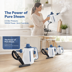 <span class=keywords><strong>Nettoyeur</strong></span> <span class=keywords><strong>Vapeur</strong></span> Portable 1050W Haute Efficacité pour Cuisine, Salle de Bain, <span class=keywords><strong>Carrelage</strong></span> et Intérieur de Voiture - Product Image 4
