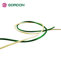 Cordón de poliéster Gordon Ribbons al por mayor, de 2 mm, de colores mezclados, tipo cola de rata, para nudos chinos, trenzado, para macramé, cinta de alta intensidad de color