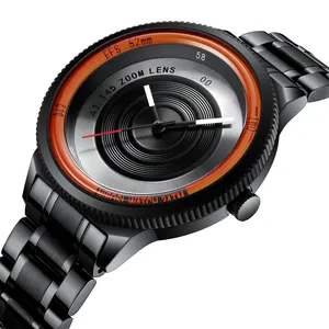 Gratis Verzending Nibosi 2359 Heren Horloges Top Brand Luxe Uniek Ontwerp Horloge Waterdicht Quartz Horloge Voor Mode Mannen Zwarte Klok