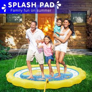 Piscina de Chapoteo con Borde Amarillo para Niños y Mascotas, Diversión Acuática de Verano en el Patio Trasero - Product Image 2