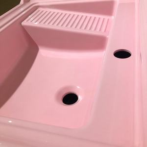 Armoires de <span class=keywords><strong>piscine</strong></span> simples modernes Lavabos rectangulaires en tissu de résine FRP poli monotrou directement fabricants chinois - Product Image 2