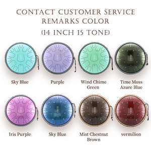 "Hluru Steel Tongue Drum <span class=keywords><strong>13</strong></span> pulgadas 15 notas Tongue Drum Hand Pan Drum <span class=keywords><strong>Instrumentos</strong></span> <span class=keywords><strong>de</strong></span> percusión" - Product Image 3