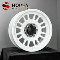 Rines de Malla Forjada Retro Blancos Brillantes de 17 18 19 20 Pulgadas para Hilux Ranger Tacoma Land Cruiser Todoterreno