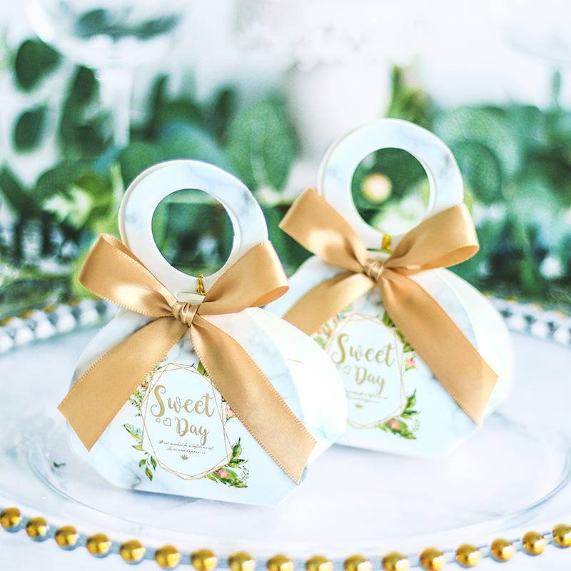 Decorative Handmade Paper Ribbon Unique Box Candy Chocolate Gift Bags ...